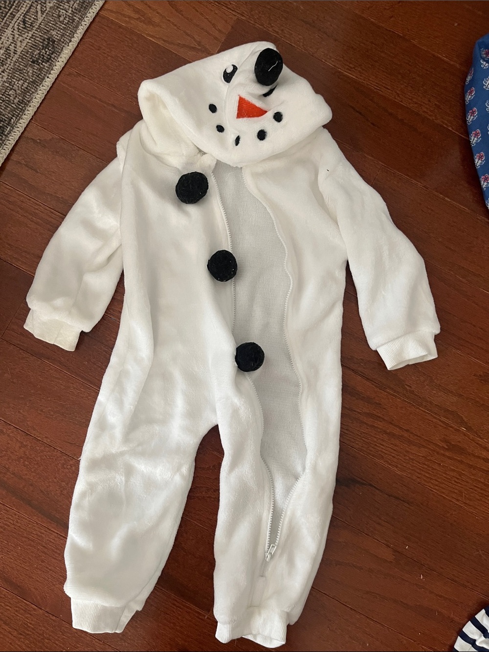 Baby White Snowman One-Piece Holiday Romper Olaf Halloween costume